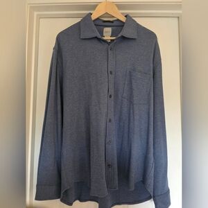 Stylish Blue Button-Down Shirt for Men